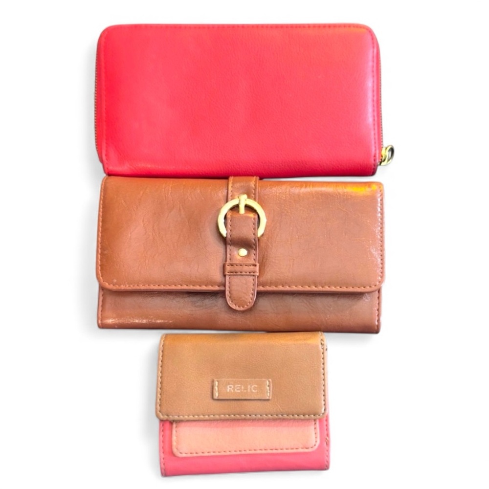 J Crew & Relic wallet bundle - lot of 3 - women’s purses